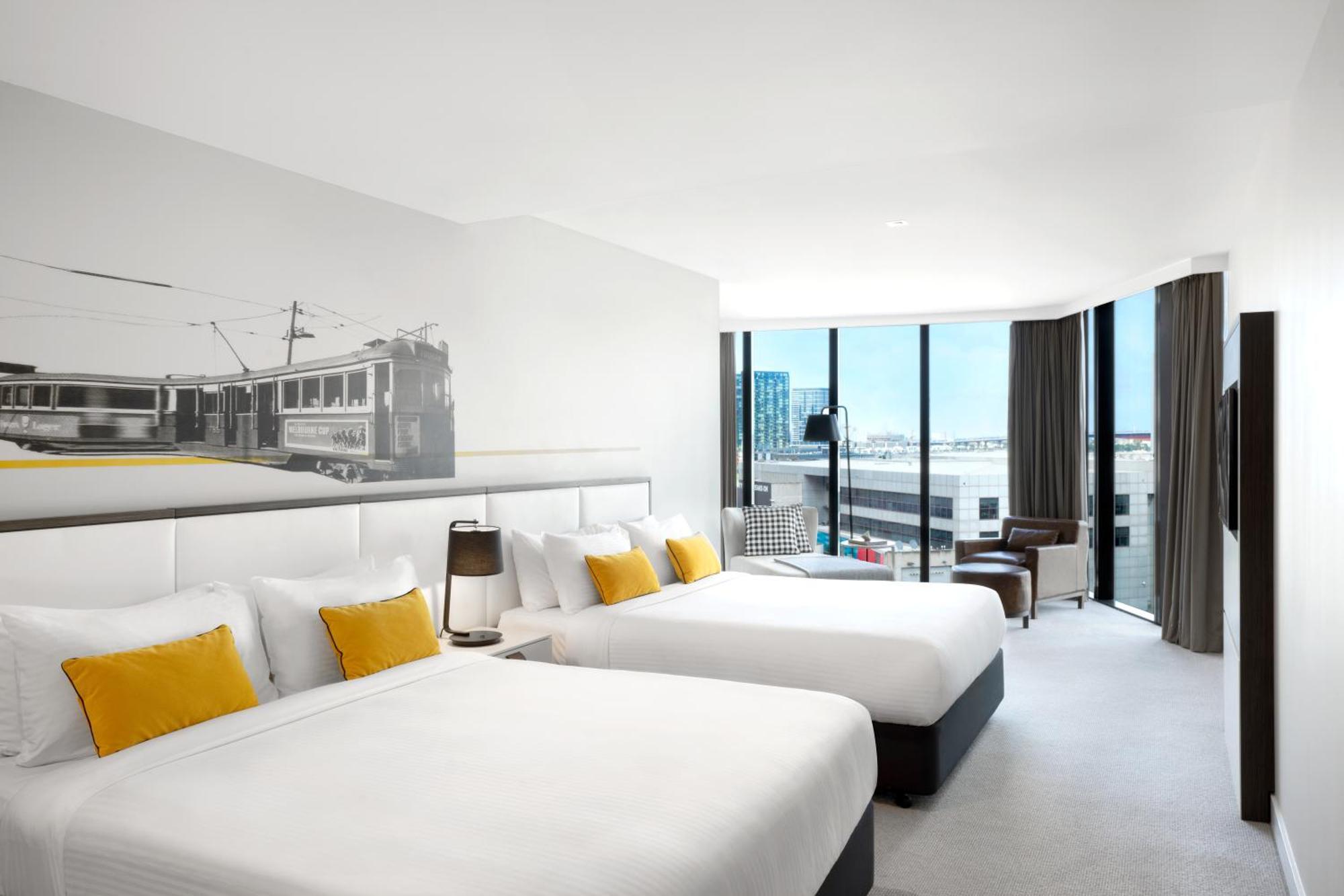Peppers Docklands Hotel Melbourne Exterior photo A typical room at the hotel
